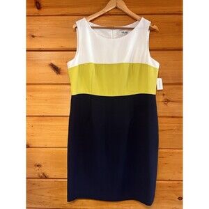NWT Jones studio Dressbarn Round Neck Sleeveless separates Dress. Size 16